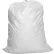 25" Drawcord Laundry Bag, Nylon, White, Straight Bottom - Pkg Qty 12