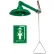 Haws® AXION® MSR, 8130, Corrosion Resistant SS and PVC Horizontal, Vertical Drench Shower