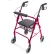 DMI Freedom Lightweight Folding Aluminum Rollator Walker, Burgundy
