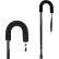 DMI Deluxe Adjustable Cane with Comfort Grip Handle and Strap, Black