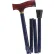 DMI Folding Cane, Derby Handle Walking Stick, Adjustable Collapsible Foldable, Blue Cyclone
