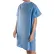 DMI Hospital Patient Gown with Snaps on Shoulders, 36 Inches Long from Shoulder, Blue