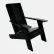 Highwood® Italica Modern Adirondack Chair, Black