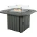 Highwood® Oasis Fire Pit Table, 40"L x 40"W x 30-1/2"H, Coastal Teak