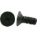 10-24 x 1/2" Flat Socket Cap Screw - Steel - Black Oxide - UNC - Pkg of 100 - USA - Holo-Krome 60044