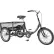 Husky Bicycles T-320 Industrial Tricycle w/ Rear Basket & Platform, 20" Wheels, 600 lb. Cap., Black