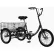 Husky Bicycles T-320A Industrial Tricycle w/ Rear Basket & Platform, 20" Wheels, 600 lb. Cap., Black
