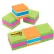 Post-it® Notes Mini Cubes, 1.8"x1.8", Green/Orange Wave Collection, 400 Sheets/Cube, 3 Cubes/PK