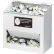 Horizon Mfg. 300 Pair Foam Ear Plug Dispenser, White, Heavy Duty Plastic, 5134-W, 8"L