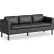 HON® Parkwyn Reception Upholstery Polyurethane Sofa, 77"W x 26-3/4"D x 29"H, Black