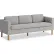 HON® Parkwyn Reception Upholstery Fabric Sofa, 77"W x 26-3/4"D x 29"H, Gray