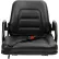 Concentric™ 355 Series Universal Fold-Down Back Seat with Hip Restraints, Vinyl, Black