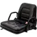 Concentric™ 355 Series Universal Fold-Down Back Seat with Retractable Seat Belt, Vinyl, Black