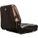 Concentric™ 355 Series Universal Fold-Down Back Seat with Slide Rails, Vinyl, Black