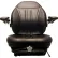 Concentric™ 360 Series High-Back Seat with Arm Rests & Integrated Suspension, Vinyl, Black