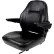 Concentric™ 440 Series Premium High-Back Seat with Arm Rests & Slide Rails, Vinyl, Black