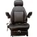 Concentric™ 470 Series HD Seat w/ Low Profile Mechanical Suspension & Slide Rails, Vinyl, Black