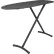 Hospitality 1 Source Contour Leg Ironing Board w/ Charcoal Cover, 48"W x 14"W x 36"H, Black - Pkg Qty 4