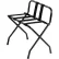 Powder Coat Black Finish Luggage Rack with Backrest - Pkg Qty 4
