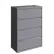Hirsh Industries® 36"W 4 Drawer Lateral File Cabinet, Arctic Silver