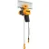Harrington EQ 1 Ton, Dual Speed, Electric Chain Hoist W/ Push Trolley, 10' Lift, 23/3.8 FPM, 230V