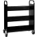 Hirsh® Double Sided 6 Shelf Book Cart, 38"W x 18"D x 46-1/4"H, Black