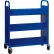 Hirsh® Double Sided 6 Shelf Book Cart, 38"W x 18"D x 46-1/4"H, Blue
