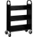 Hirsh® Single Sided 3 Shelf Book Cart, 30-3/4"W x 13"D x 46-1/4"H, Black