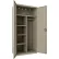 Hirsh® All-Welded Combo Wardrobe Cabinet, 36"W x 18"D x 72"H, Putty
