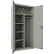 Hirsh® All-Welded Combo Wardrobe Cabinet, 36"W x 18"D x 72"H, Light Gray