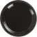 Chinet® Heavyweight Plastic Plates, 9" Dia., Black, 125/Pack, 4 Packs/Carton