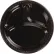 Chinet® 3-Compartment Heavyweight Plastic Plates, 10-1/4" Dia., Black, 125/Pack, 4 Packs/Carton