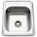 Houzer® 1722-7BS-1 Drop In Stainless Steel 3-Holes Bar/Prep Sink