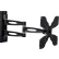 TygerClaw LCD5003BLK Full Motion Wall Mount For 23"-37" Flat Panel TVs