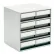 Treston Steel Storage Cabine, 15-3/4"W x 11-13/16"D x 15-9/16"H, 8 Black Drawers