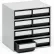 Treston ESD Steel Storage Cabine, 15-3/4"W x 11-13/16"D x 15-9/16"H, 8 Black Drawers