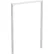 Treston Steel Upright Tube Module, 1xM48"W x 2-3/4"D x 62-5/16"H, Light Gray