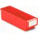 Treston Storage Bins, 11-13/16"L x 3-5/8"W x 3-1/4"H, Red, Pack of 30