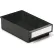 Treston ESD Storage Bin, Label with Shield, 7-5/16"W x 11-13/16"L x 3-1/4"H, Black, 15/Case