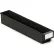 Treston ESD Storage Bin, Label with Shield, 3-5/8"W x 19-11/16"L x 3-1/4"H, Black, 30/Case