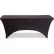 Iceberg Stretch Fabric Table Cover, 8', Black