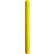 Ideal Shield® Smooth Bollard Post Sleeve, 3" HDPE Dome Top, Yellow