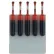 Xstamper® Refill Ink, 0.17 fl. oz. Cartridge, Red, 5/Pack