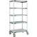 MetroMax® i Industrial Plastic Shelving Mobile Cart, 37-3/4"L x 26-5/16"W x 79-5/16"H, Blue
