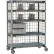 MetroMax® i Deluxe Par Level Cart with 5 Shelves, 48"L x 24"W x 67-5/16"H, Taupe/Blue