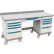 Starsys® Mobile Workcenter, 73"W x 28-5/8"D x 34-1/2"H, 9 Drawers, Taupe