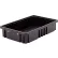 Metro® Shelving Tote Boxes, Polypropylene, 16-1/2"L x 10-7/8"W x 3-1/2"H, Black