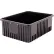 Metro® Shelving Tote Boxes, Polypropylene, 22-1/2"L x 17-1/2"W x 8"H, Black