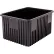 Metro® Shelving Tote Boxes, Polypropylene, 22-1/2"L x 17-1/2"W x 12"H, Black