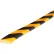Knuffi Flat Bumper Guard, Type F, 39-3/8"L x 1-9/16"W, Yellow/Black, 60-6752